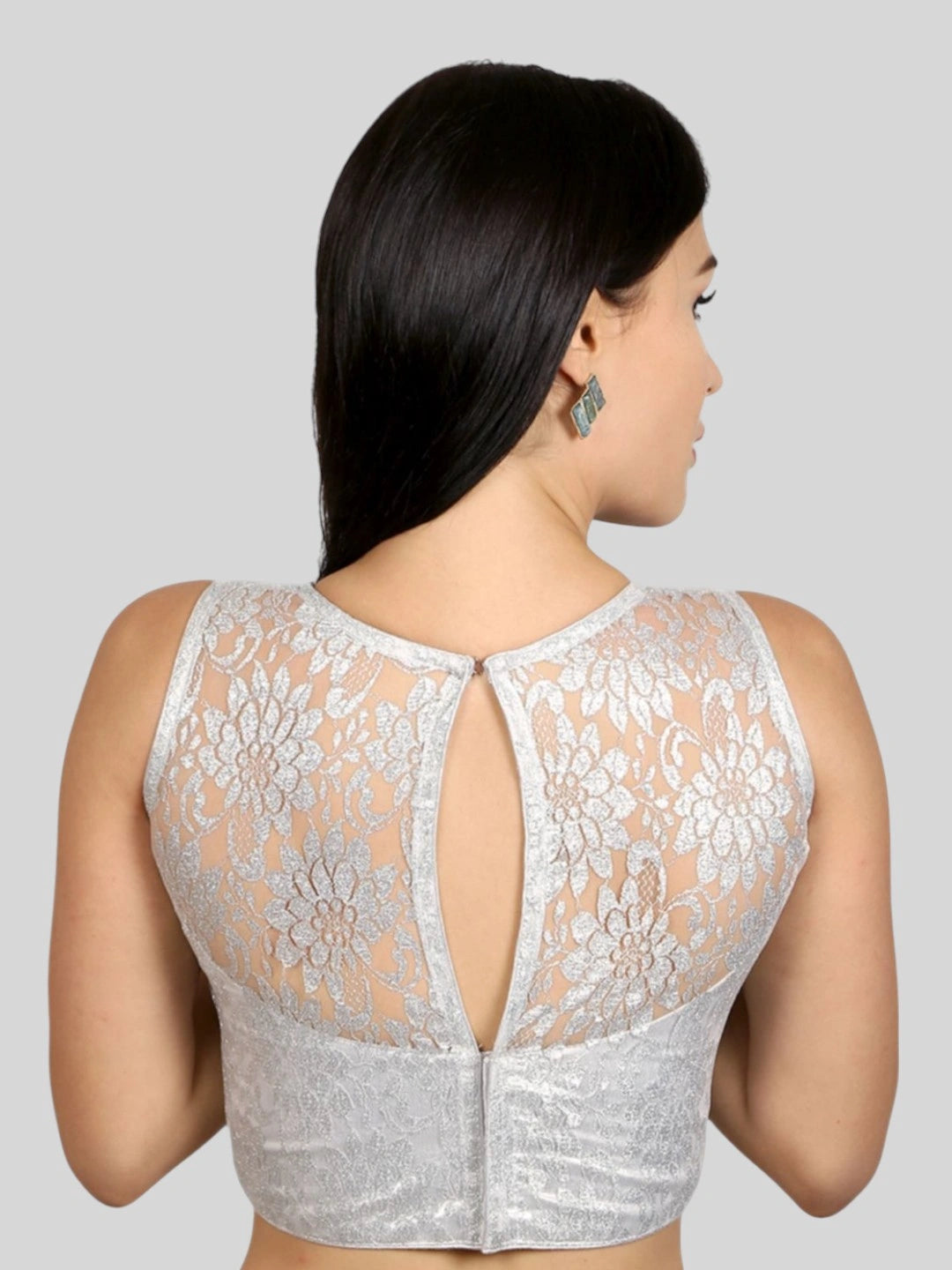 Lace Embroidered Work Blouse - Roop Darshan