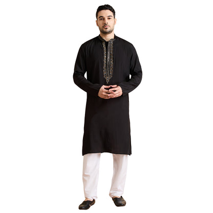Silk Zari Tiki Kurta Set