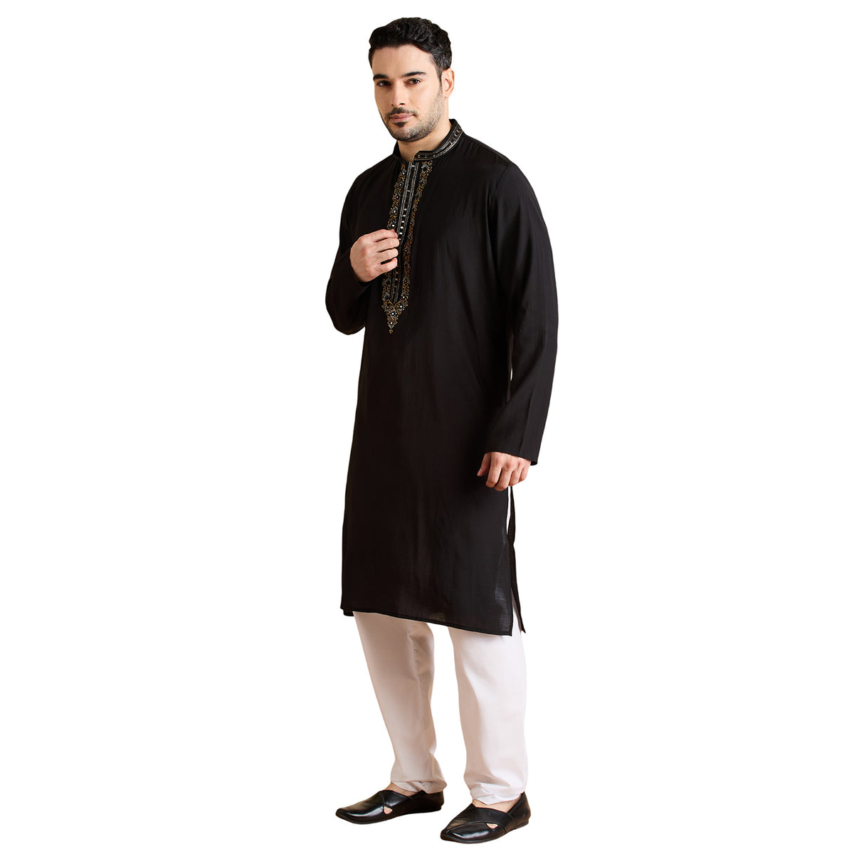 Silk Zari Tiki Kurta Set