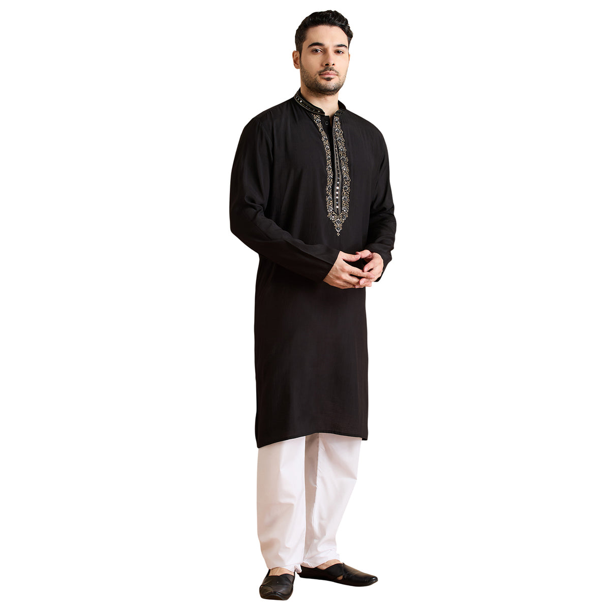 Silk Zari Tiki Kurta Set