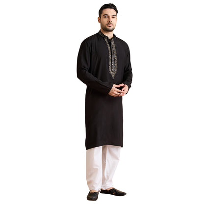Silk Zari Tiki Kurta Set