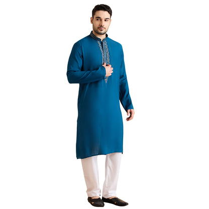 Silk Zari Tiki Kurta Set