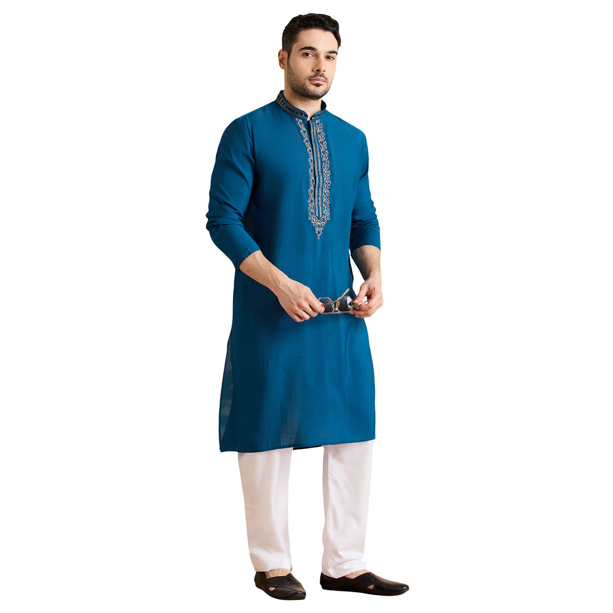 Silk Zari Tiki Kurta Set