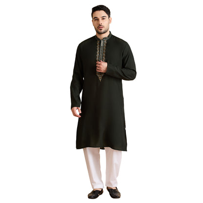 Silk Zari Tiki Kurta Set