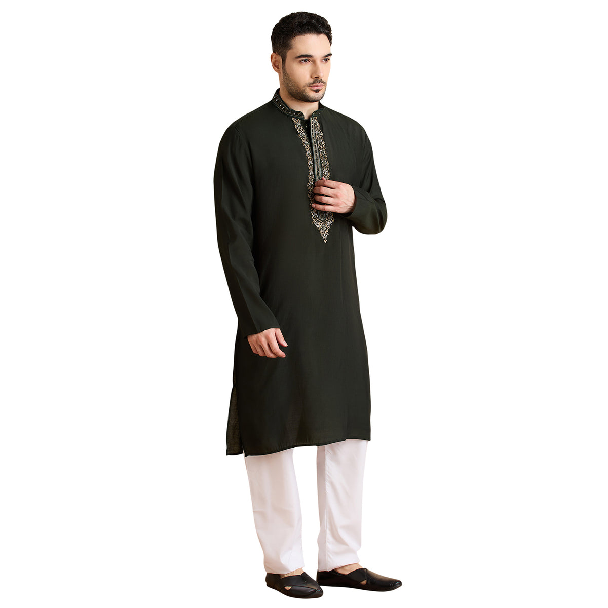 Silk Zari Tiki Kurta Set