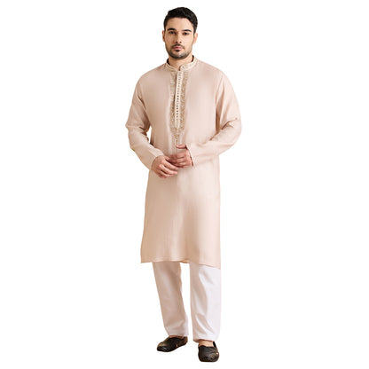 Silk Zari Tiki Kurta Set