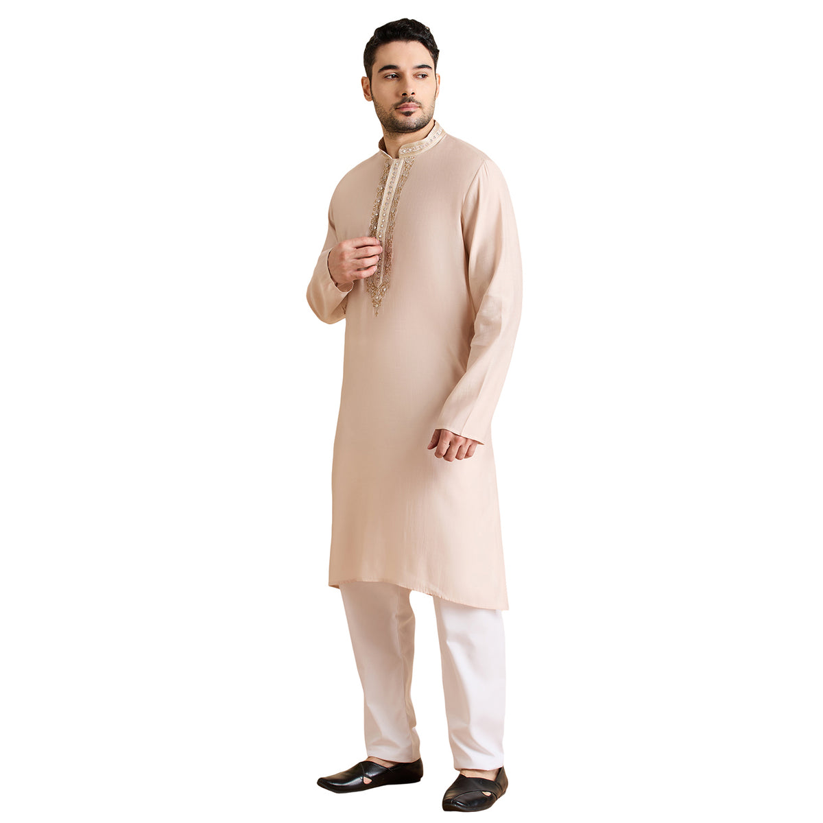 Silk Zari Tiki Kurta Set