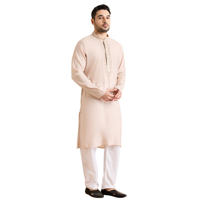 Silk Zari Tiki Kurta Set