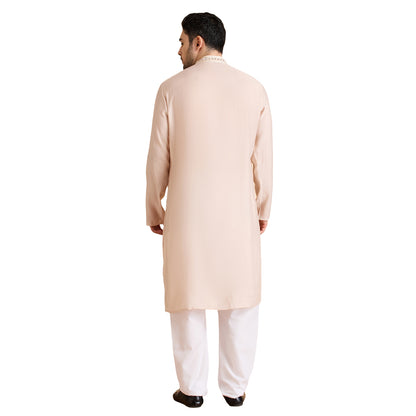 Silk Zari Tiki Kurta Set