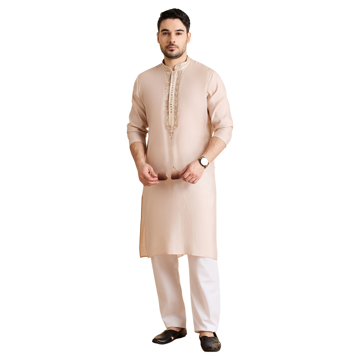 Silk Zari Tiki Kurta Set
