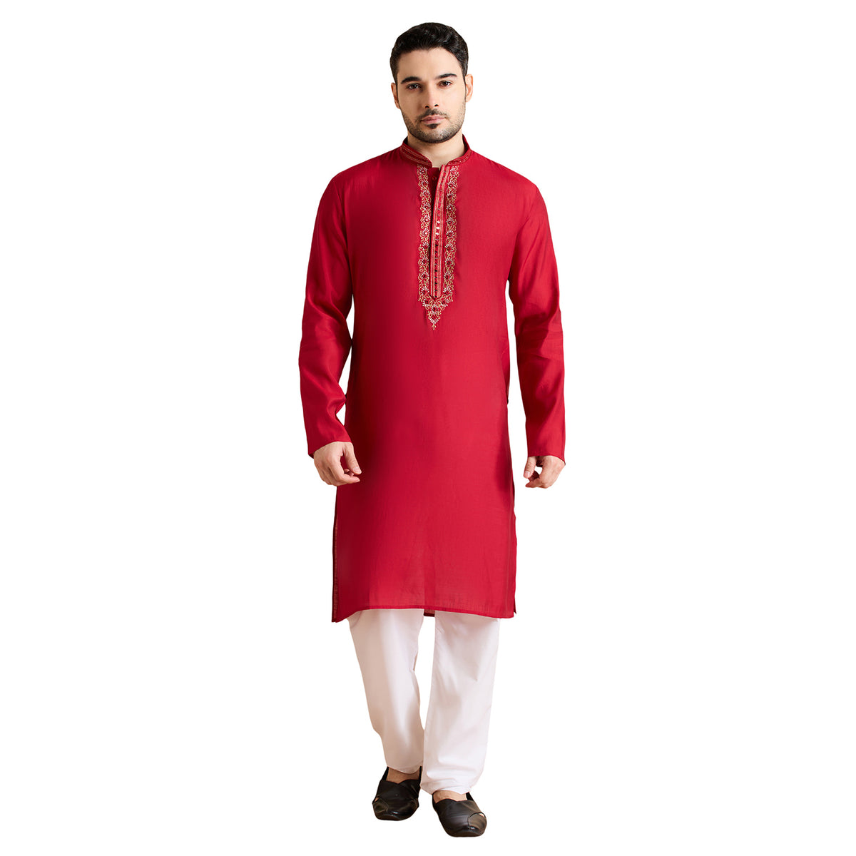 Silk Zari Tiki Kurta Set