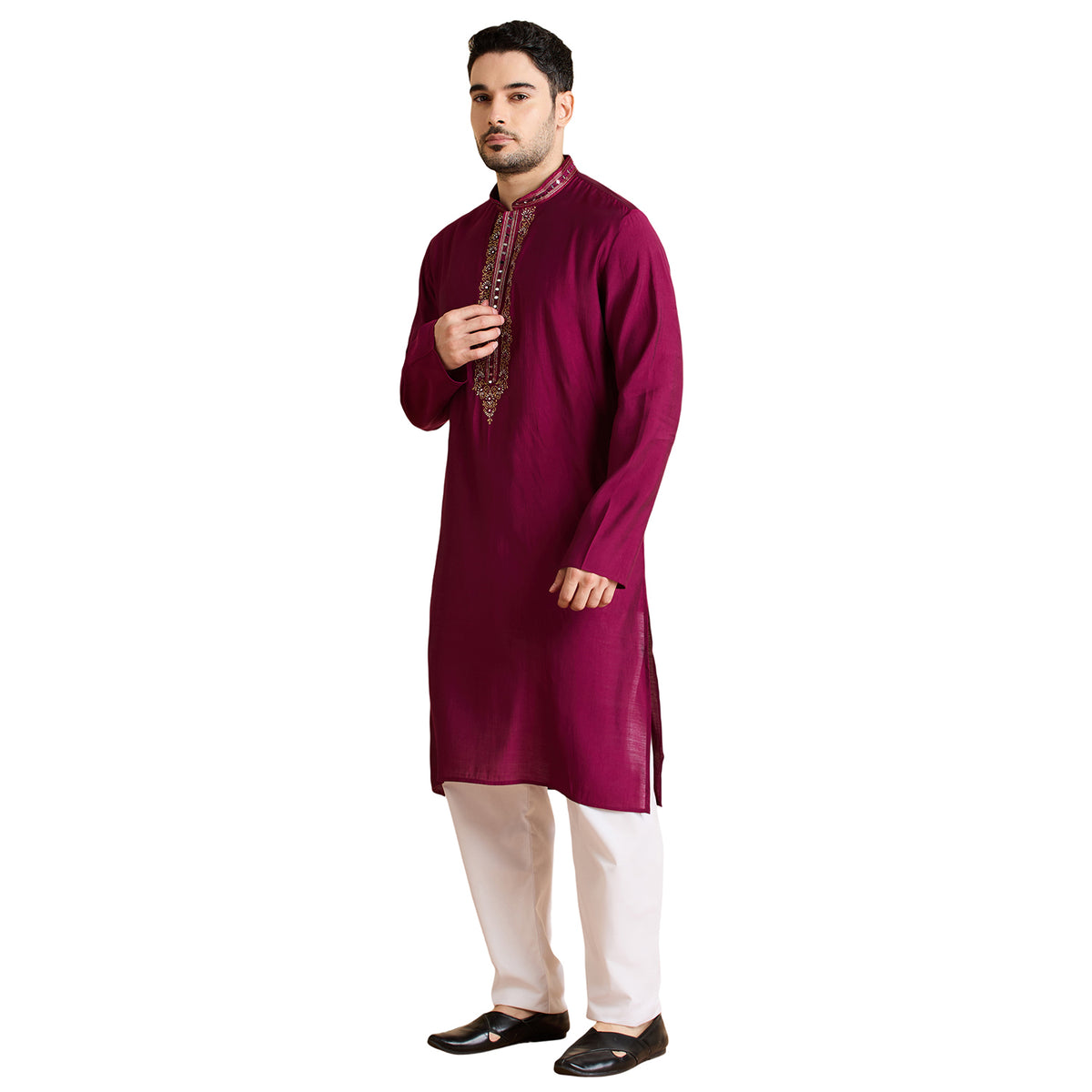 Silk Zari Tiki Kurta Set