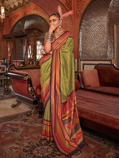 Sarah Ladies Silk Printed Saree - Roop Darshan
