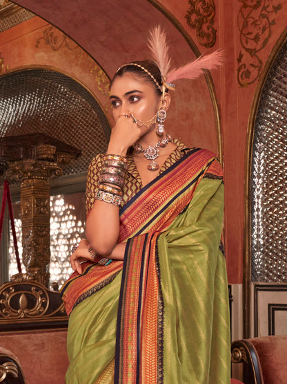 Sarah Ladies Silk Printed Saree - Roop Darshan