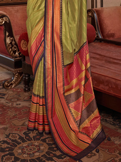 Sarah Ladies Silk Printed Saree - Roop Darshan