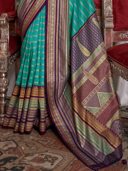 Akila Silk Printed Saree - Roop Darshan