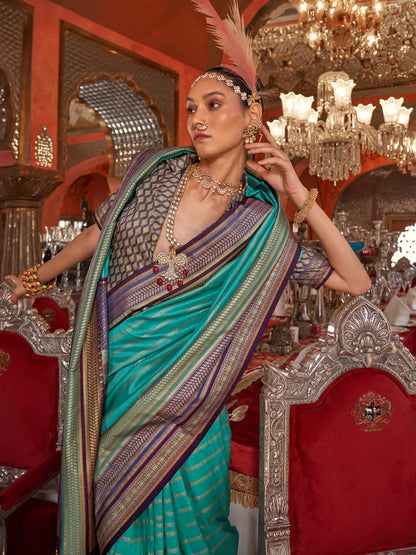 Akila Silk Printed Saree - Roop Darshan