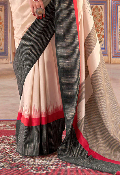 Chameli Silk Printed Saree - Roop Darshan