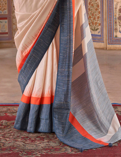 Champa Silk Printed Saree - Roop Darshan