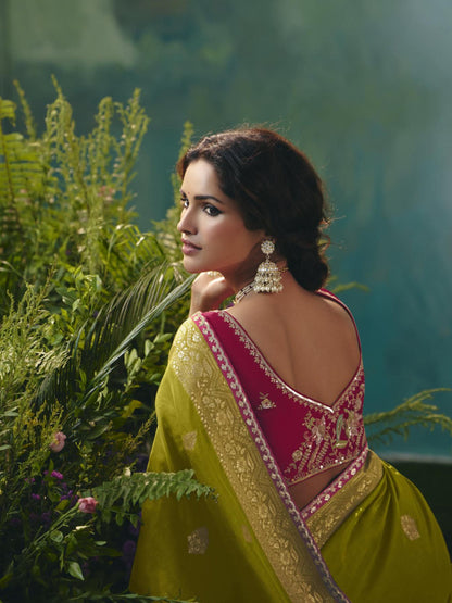 Vanya Silk Zari EmbroideryWork Border Saree - Roop Darshan