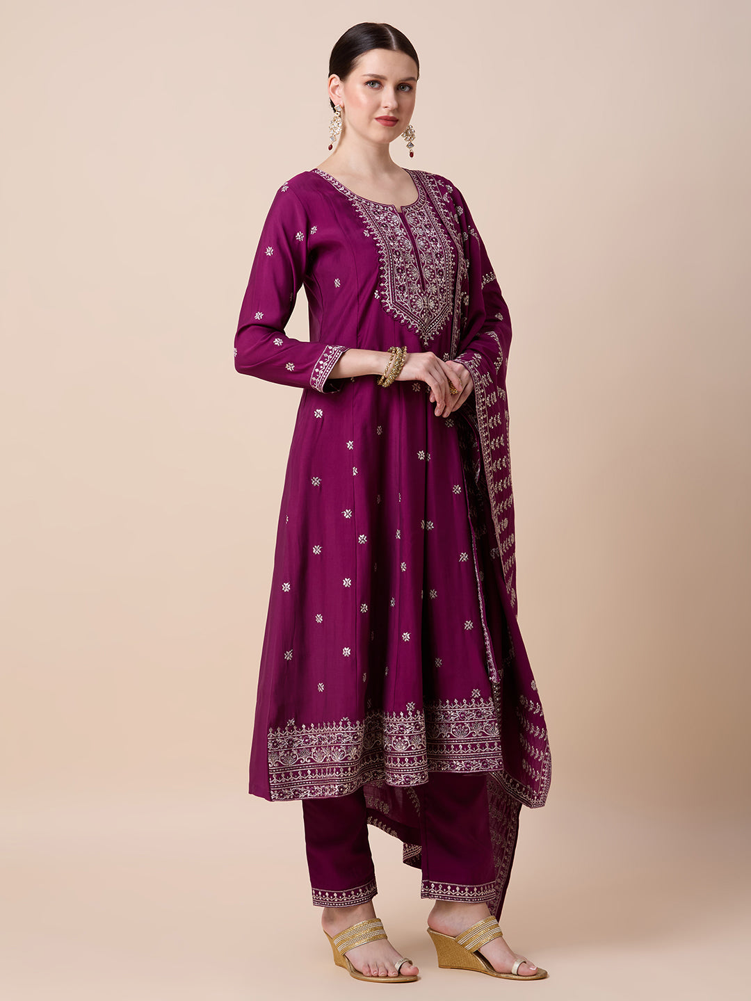 Nitara Flair Suit - Roop Darshan