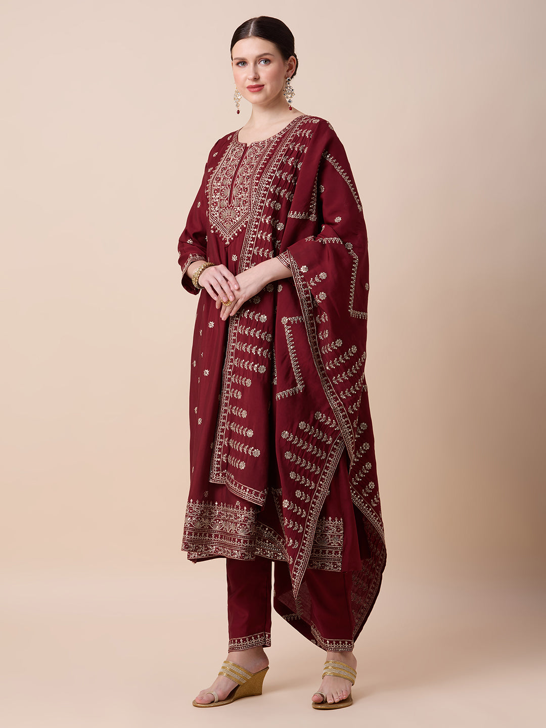 Nitara Flair Suit - Roop Darshan
