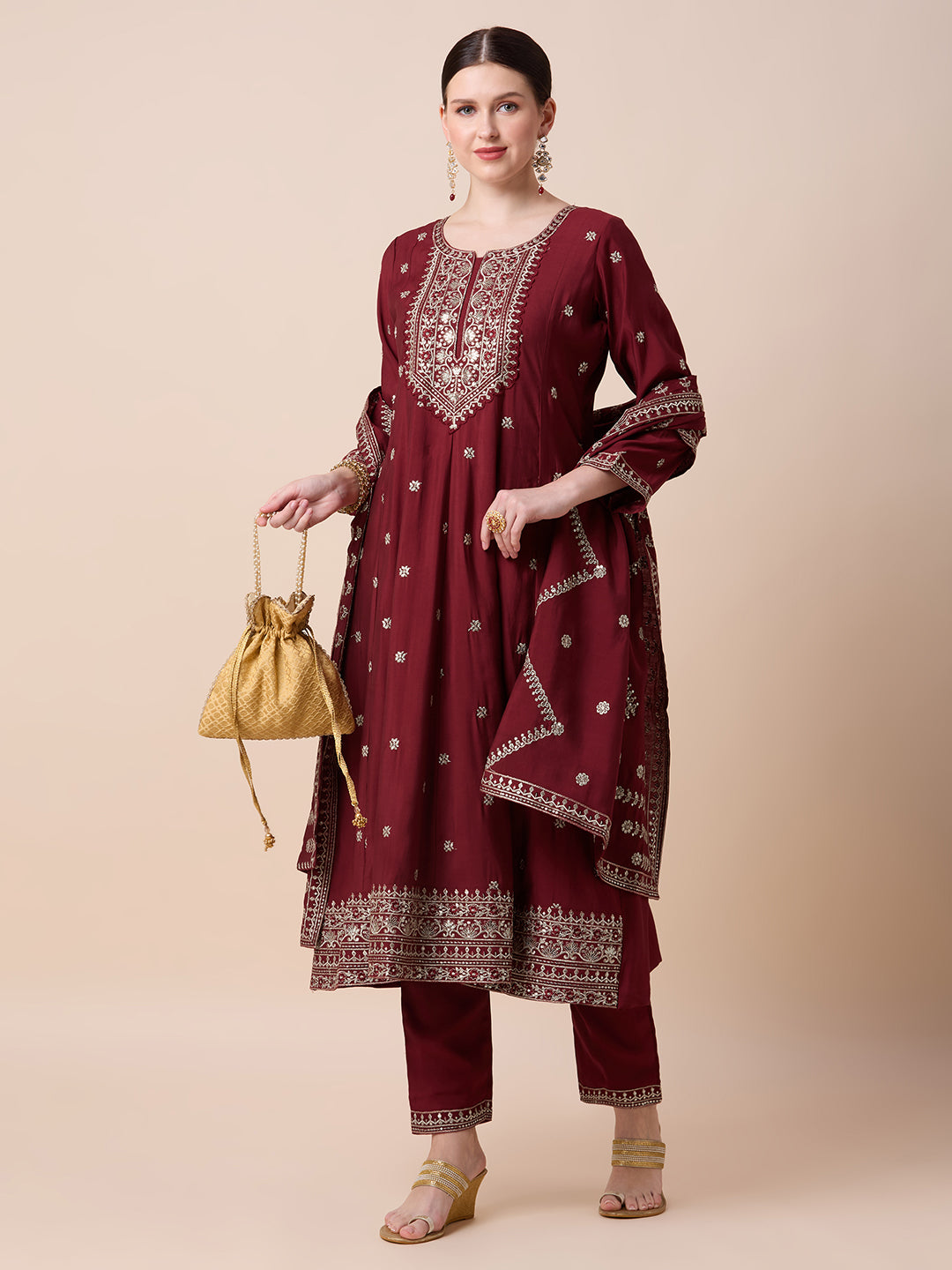 Nitara Flair Suit - Roop Darshan