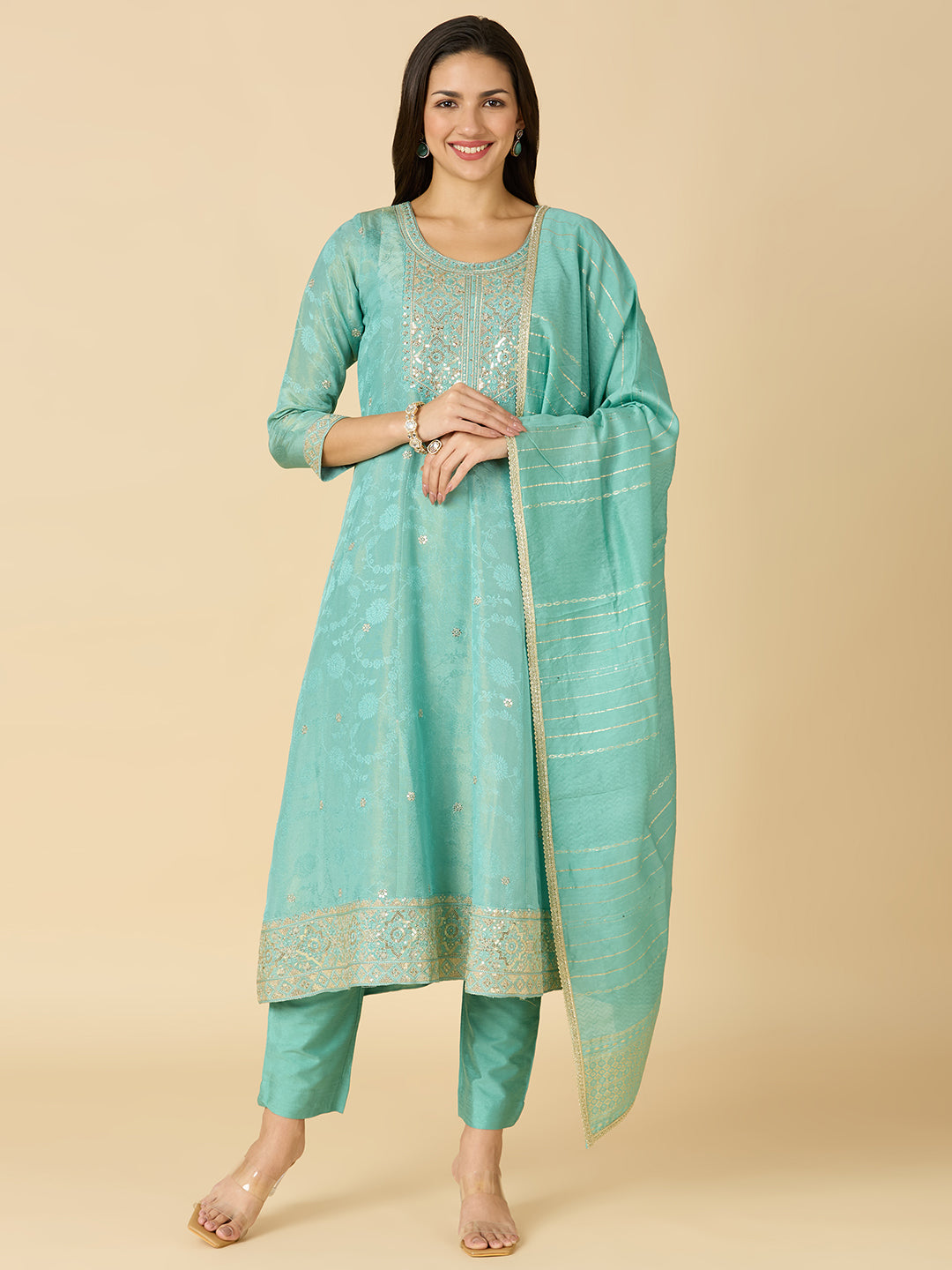 Anavi Flair Suit - Roop Darshan
