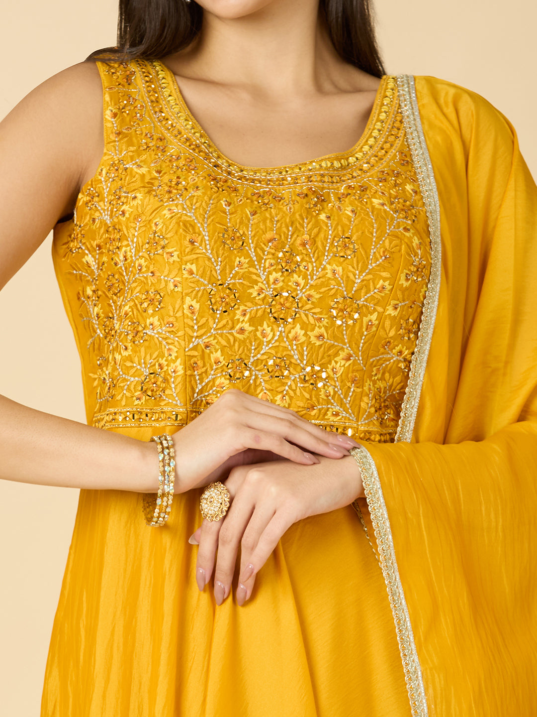 Sarika Gown With Dupatta - Roop Darshan