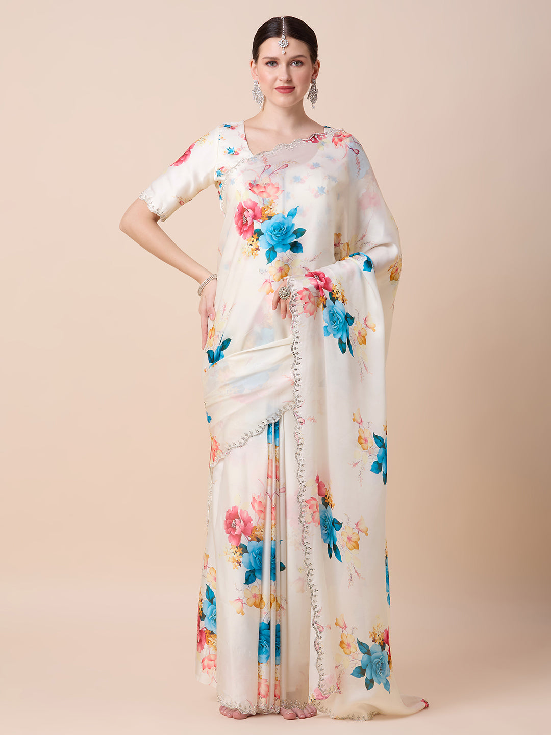 Jiya Ready to Wear Saree Gown - Roop Darshan