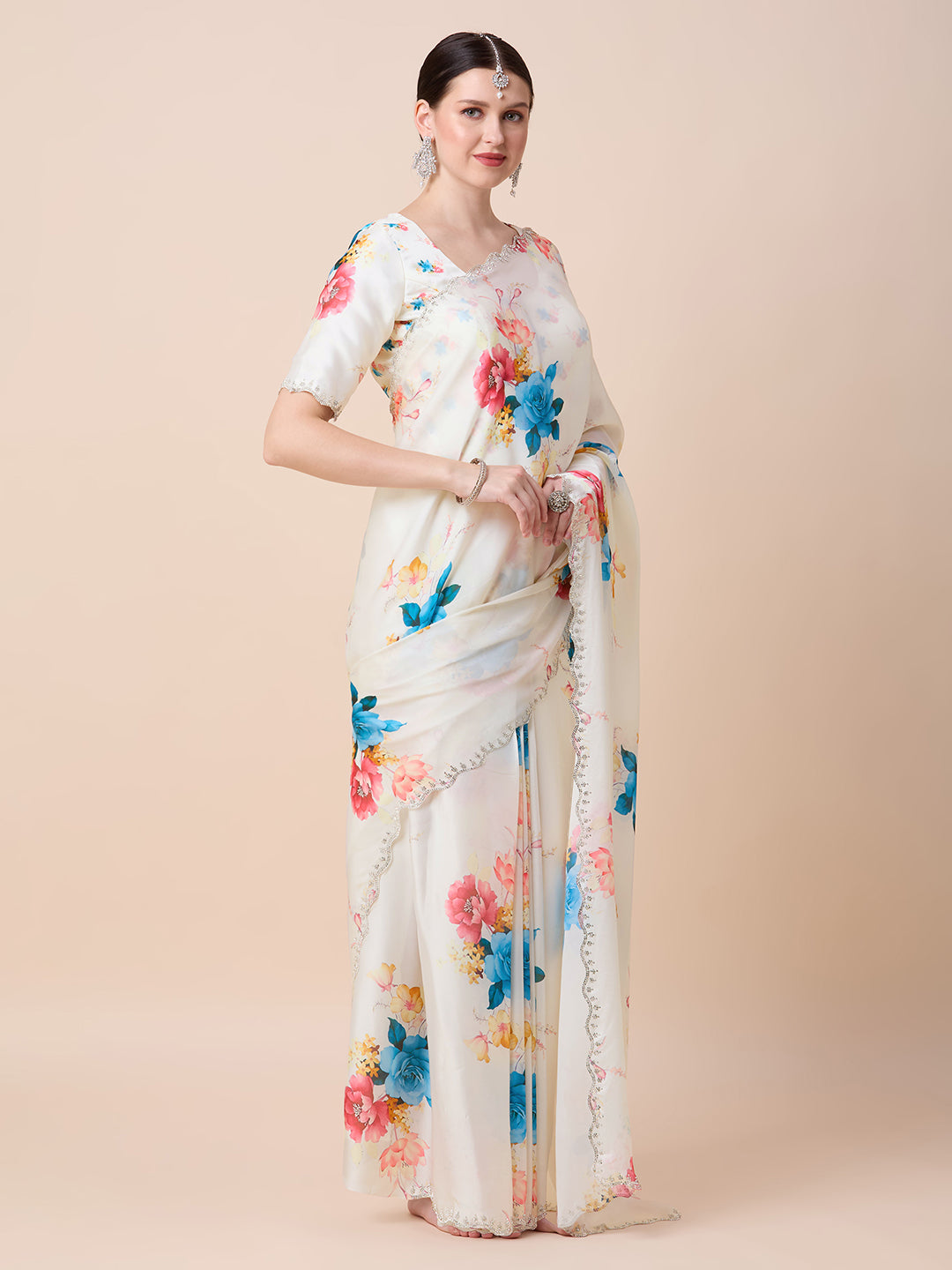 Jiya Ready to Wear Saree Gown - Roop Darshan