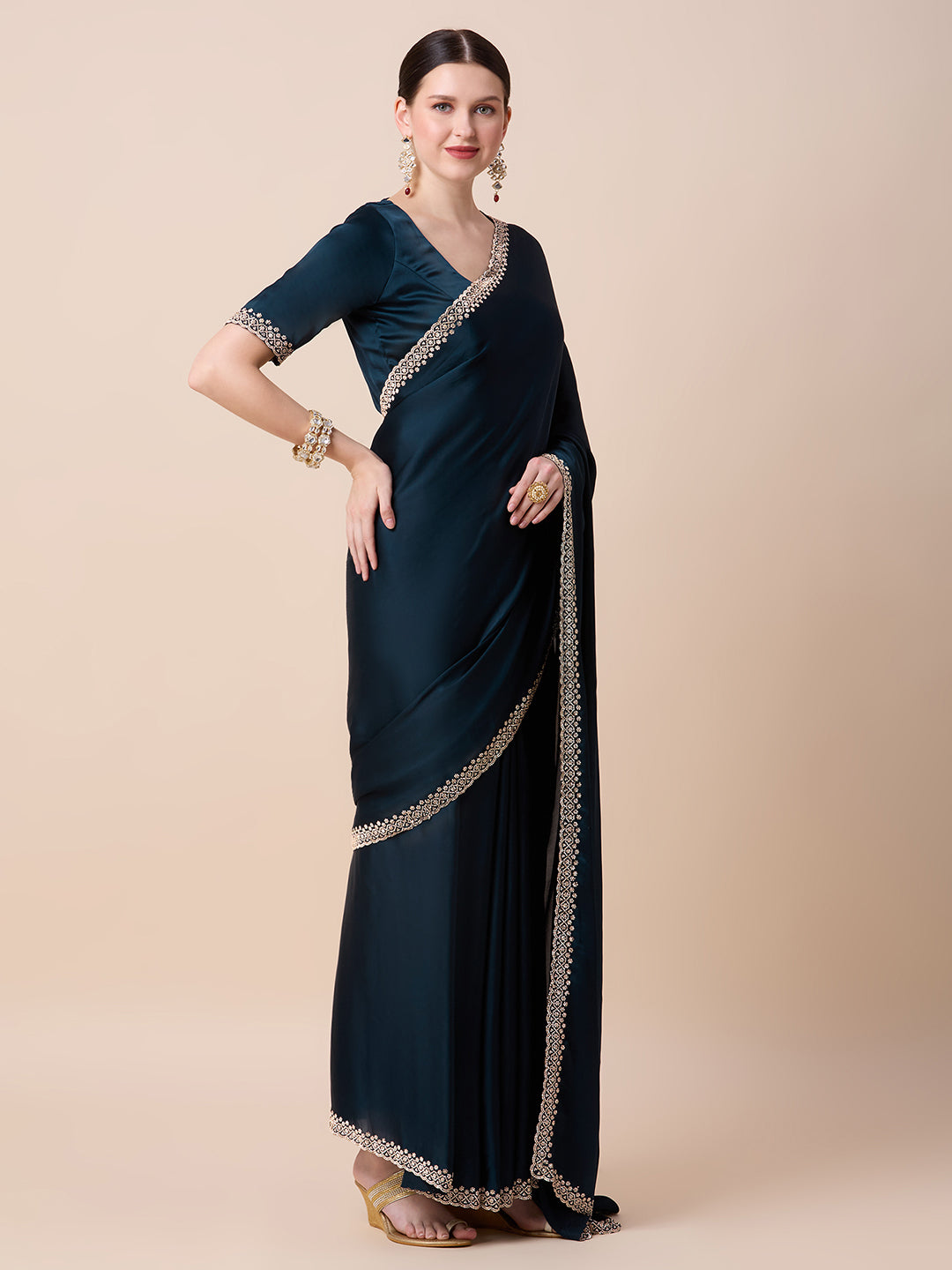 Vanya Ready to Wear Saree Gown - Roop Darshan