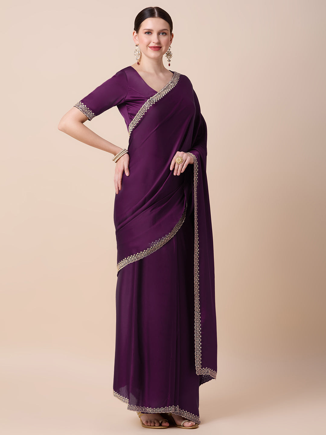 Vanya Ready to Wear Saree Gown - Roop Darshan
