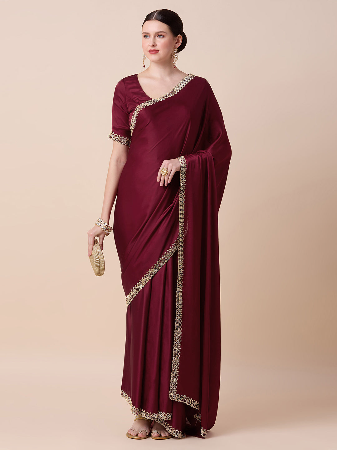Vanya Ready to Wear Saree Gown - Roop Darshan