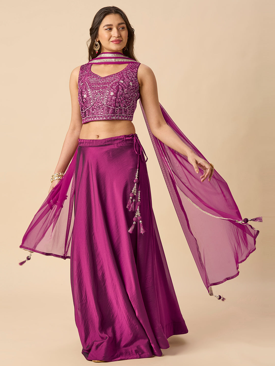 Hazel Lehenga Choli - Roop Darshan