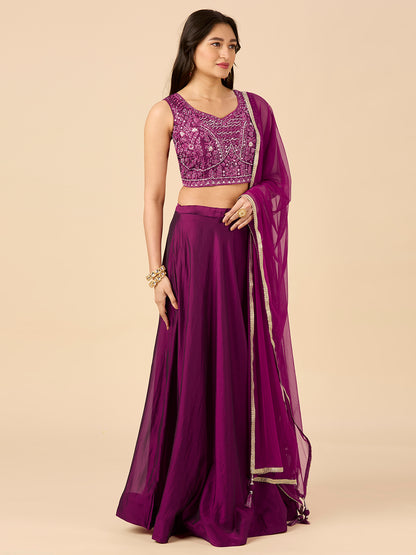 Hazel Lehenga Choli - Roop Darshan
