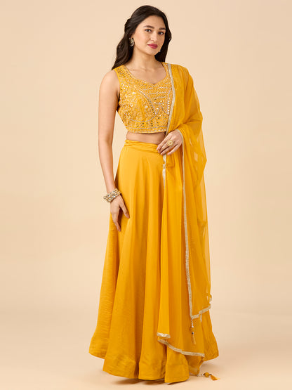 Hazel Lehenga Choli - Roop Darshan