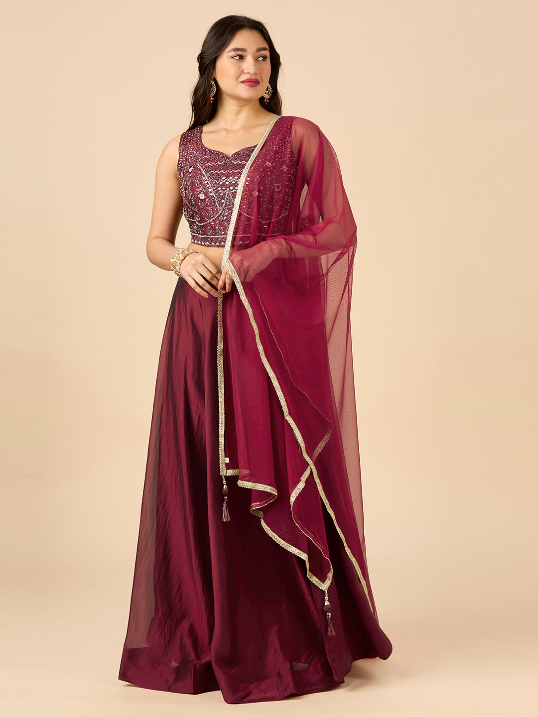 Hazel Lehenga Choli - Roop Darshan