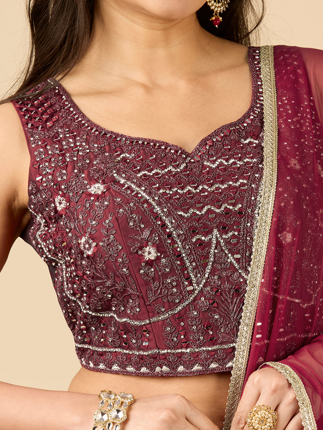 Hazel Lehenga Choli - Roop Darshan