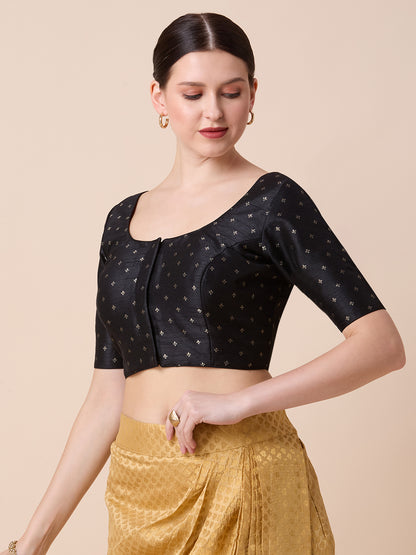 Dupion Silk Saree Blouse - Roop Darshan