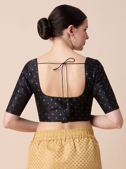 Dupion Silk Saree Blouse - Roop Darshan