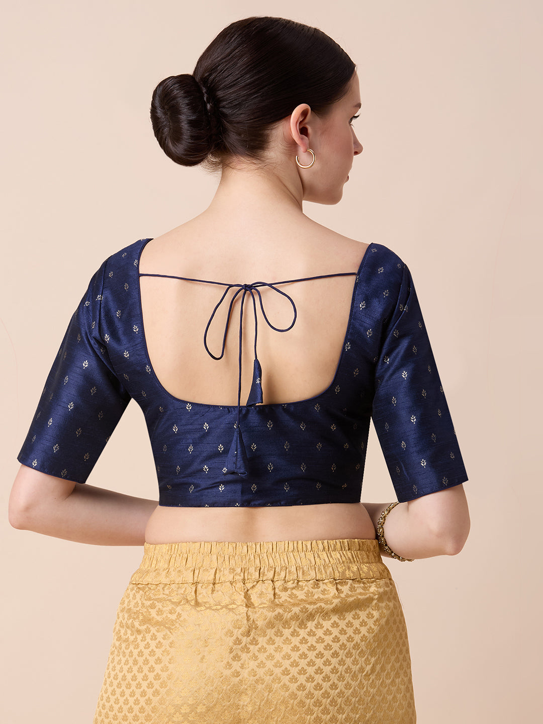 Dupion Silk Saree Blouse - Roop Darshan