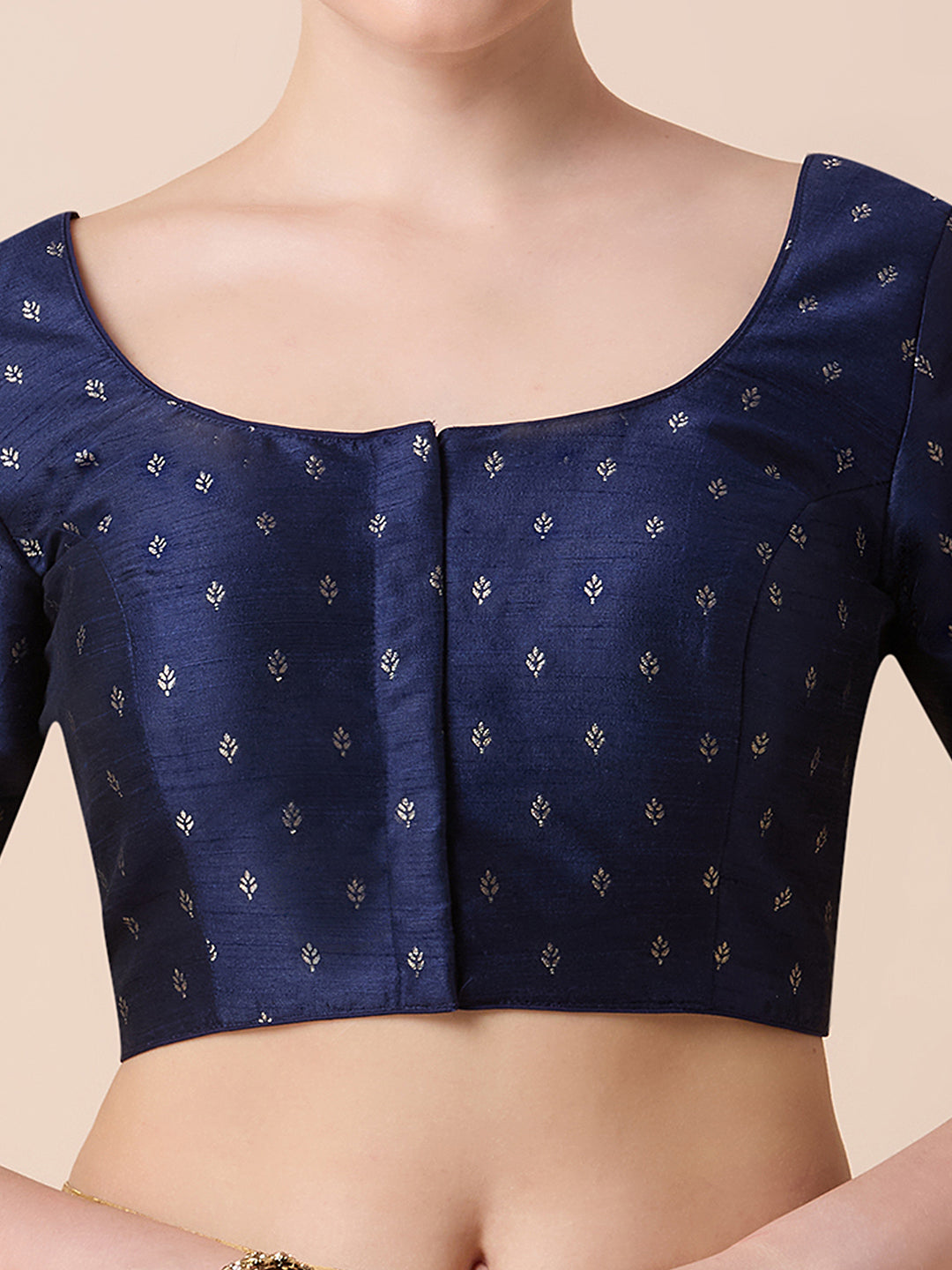 Dupion Silk Saree Blouse - Roop Darshan