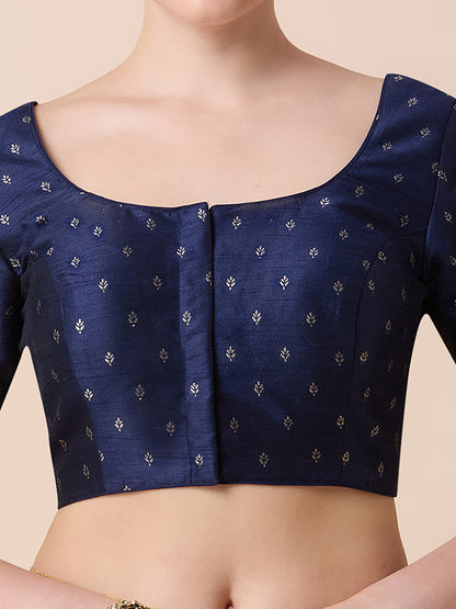 Dupion Silk Saree Blouse - Roop Darshan