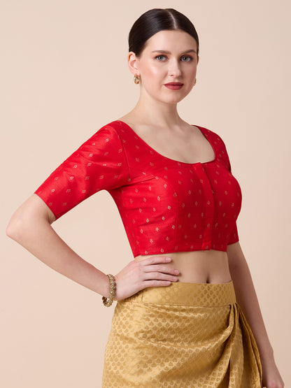 Dupion Silk Saree Blouse - Roop Darshan