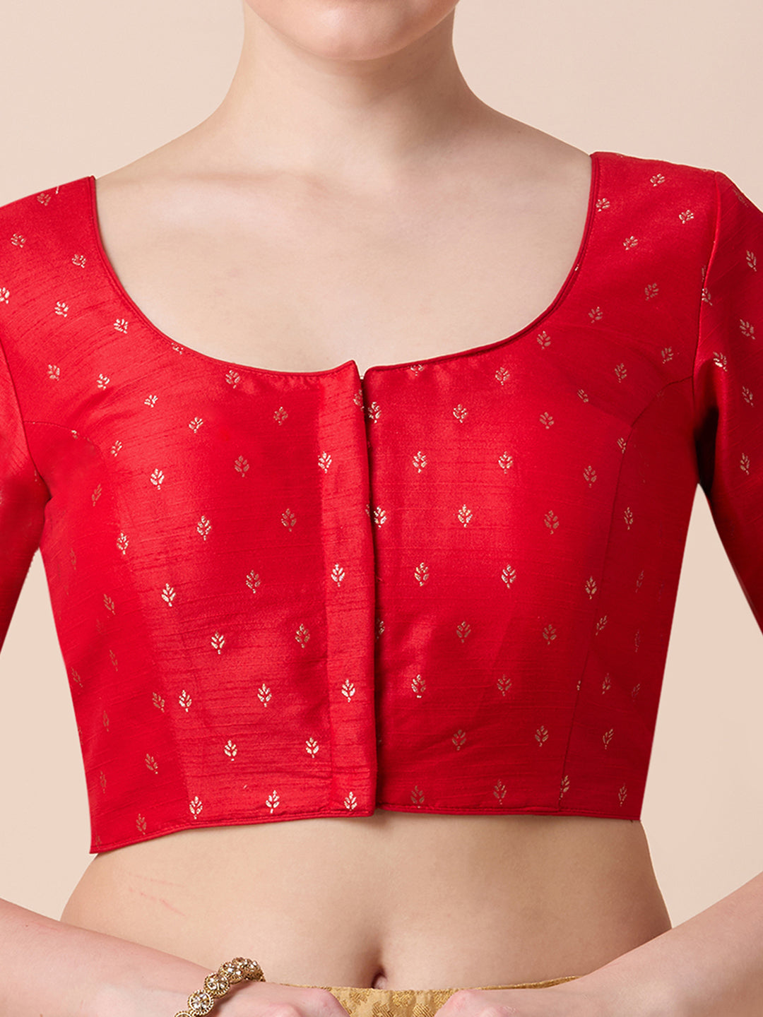 Dupion Silk Saree Blouse - Roop Darshan