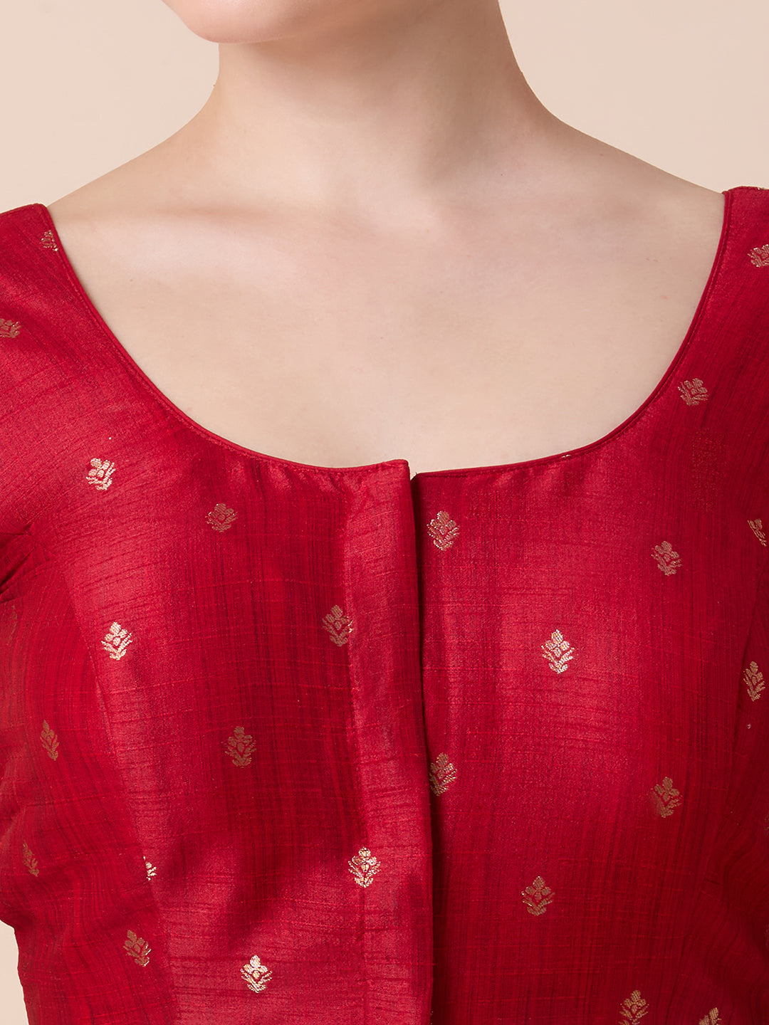 Dupion Silk Saree Blouse - Roop Darshan