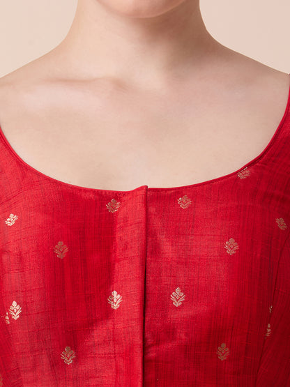 Dupion Silk Saree Blouse - Roop Darshan