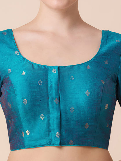 Dupion Silk Saree Blouse - Roop Darshan