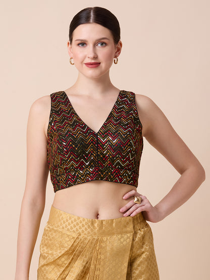 Silk Embroidered Blouse